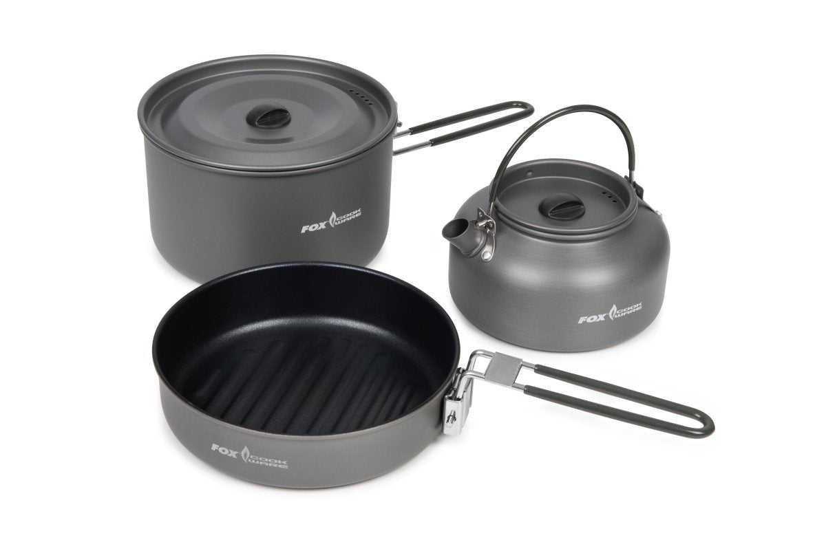 Fox Cookware 3 - delige kook set - dé KarperCentrale Fox Cookware 3 - delige kook set - dé KarperCentrale
