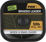 Fox Edges Naturals Braided Leader - 20m - Snag & shock leader - dé KarperCentrale