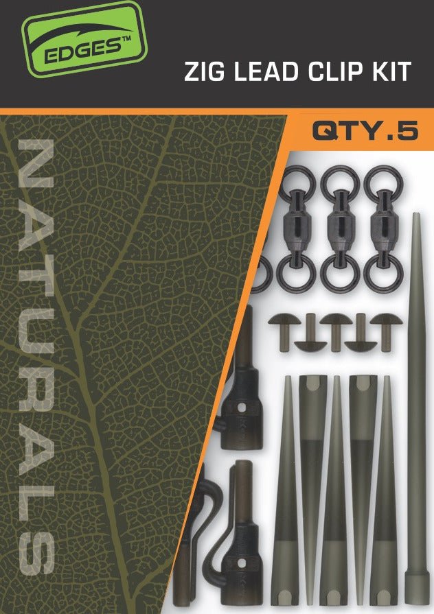 Fox Edges Naturals Zig Lead Clip Kit - dé KarperCentrale