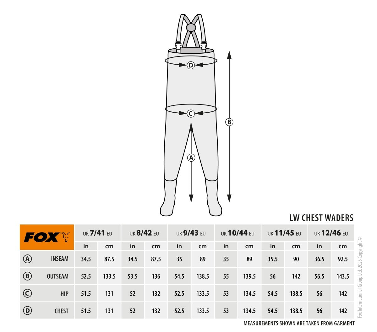Fox Khaki LW Lined Waadpak - dé KarperCentrale