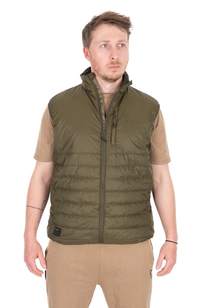 Olive quiltet 100 vest - bodywarmer